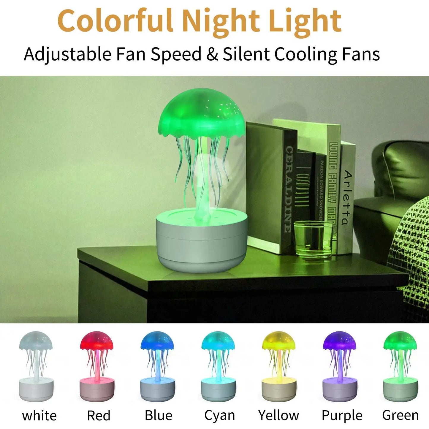 New! Jellyfish Color Changing Humidifier